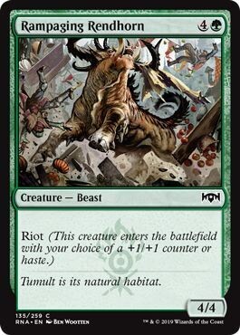 Rampaging Rendhorn 135/259
Ravnica Allegiance Singles (Español)