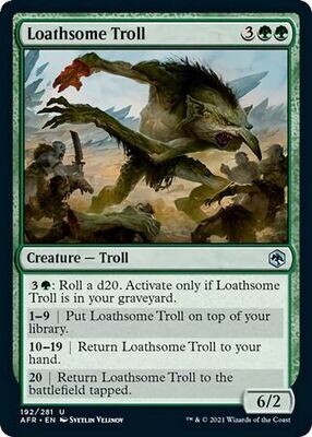 Loathsome Troll 192/281 - Adventures in the Forgotten Realms Singles (Español)