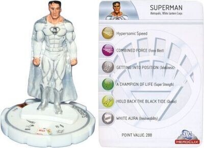 Superman (White Lantern) W-6 Chase Rare DC 75th Anniversary DC Heroclix
DC: 75th Anniversary Sin Tarjeta