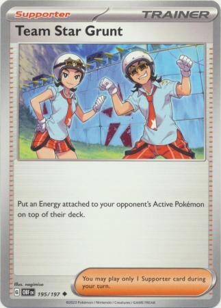 Team Star Grunt - 195/197 - Uncommon Obsidian Flames Singles