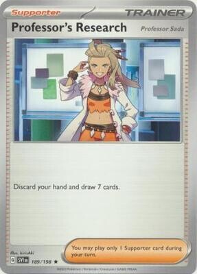 Professor&#39;s Research (Professor Sada) - 189/198 - Rare Theme Deck Exclusive Pokemon Theme Deck Exclusives
