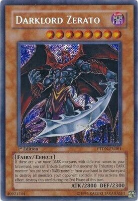 Darklord Zerato - PTDN-EN081 - Secret Rare 1st Edition
Phantom Darkness [PTDN] Singles