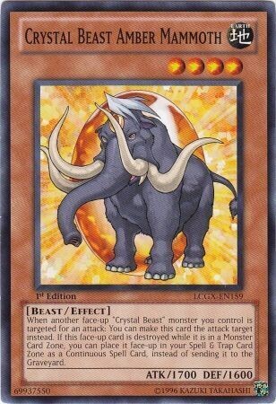 Crystal Beast Amber Mammoth - LCGX-EN159 - Common 1st Edition
Legendary Collection 2 1st Edition Singles