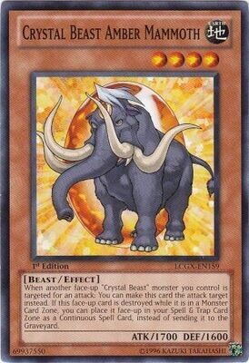Crystal Beast Amber Mammoth - LCGX-EN159 - Common 1st Edition
Legendary Collection 2 1st Edition Singles
