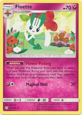 Floette - 151/236 - Uncommon
Sun &amp; Moon: Cosmic Eclipse Singles -español-