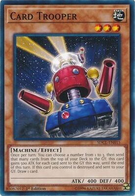 Card Trooper - SDCL-EN015 - Common 1st Edition Cyberse Link Singles (espanol)