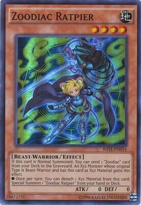 Zoodiac Ratpier - RATE-EN014 - Super Rare Unlimited
Raging Tempest Unlimited Singles