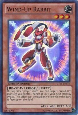 Wind-Up Rabbit - CT09-EN010 - Super Rare Yu-Gi-Oh! Promo Cards