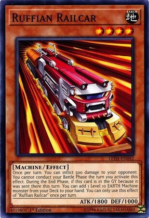 Ruffian Railcar - LED4-EN042 - Common 1st Edition Legendary Duelists: Sisters of the Rose 1st Edition Singles (espanol)