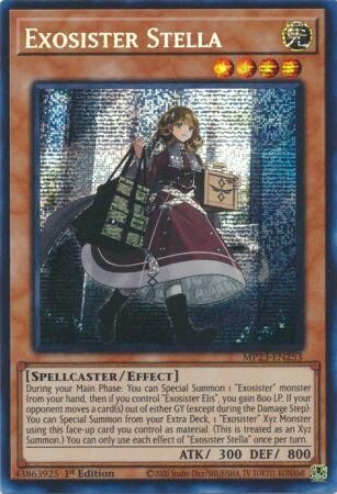 SJ Exosister Stella - MP23-EN253 - Prismatic Secret Rare 1st Edition Mega Tin 2023 Dueling Heroes Singles