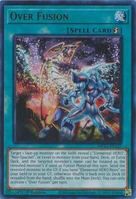 Over Fusion - MP23-EN137 - Ultra Rare 1st Edition Mega Tin 2023 Dueling Heroes Singles
