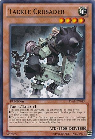 Tackle Crusader - LVAL-EN043 - Common 1st Edition Legacy of the Valiant 1st Edition Singles