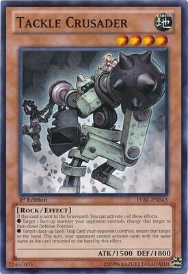 Tackle Crusader - LVAL-EN043 - Common 1st Edition Legacy of the Valiant 1st Edition Singles