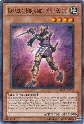 Karakuri Ninja mdl 919 &quot;Kuick&quot; - STOR-EN028 - Common Unlimited Storm of Ragnarok Unlimited Singles (espanol)