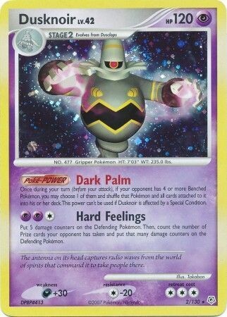 SJ Dusknoir - 2/130 - Holo Rare
Diamond &amp; Pearl (Base Set) Singles