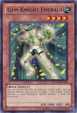 Gem-Knight Emerald - PHSW-EN096 - Rare Unlimited Photon Shockwave Unlimited Singles (espanol)