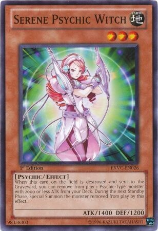 Serene Psychic Witch - EXVC-EN026 - Common 1st Edition Extreme Victory 1st Edition Singles (espanol)