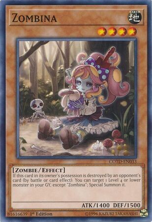 Zombina - COTD-EN033 - Common 1st Edition Code of the Duelist 1st Edition Singles(español)