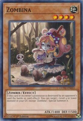 Zombina - COTD-EN033 - Common 1st Edition Code of the Duelist 1st Edition Singles(español)