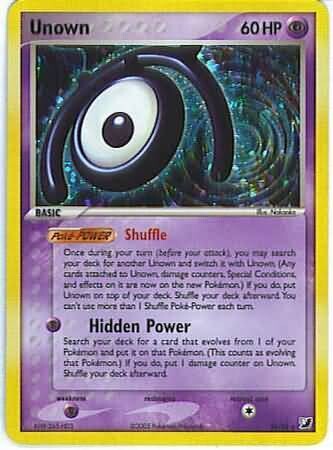 SJ Unown M - M/28 - Holo Rare
Ex Unseen Forces Singles