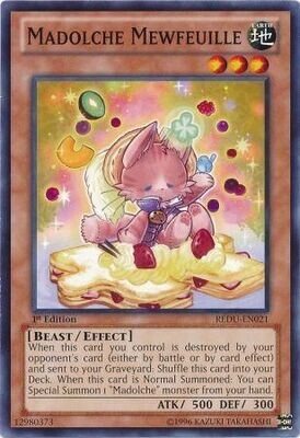 Madolche Mewfeuille - REDU-EN021 - Common 1st Edition Return of the Duelist 1st Edition Singles