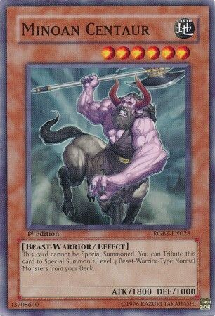 Minoan Centaur - RGBT-EN028 - Common 1st Edition Raging Battles [RGBT] 1st Edition Singles