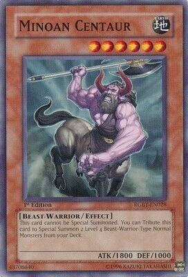 Minoan Centaur - RGBT-EN028 - Common 1st Edition Raging Battles [RGBT] 1st Edition Singles