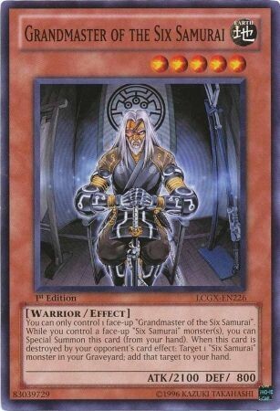 Grandmaster of the Six Samurai - LCGX-EN226 - Common 1st Edition Legendary Collection 2 1st Edition Singles