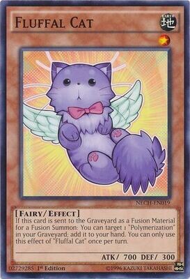 Fluffal Cat - NECH-EN019 - Common 1st Edition The New Challengers (NECH) 1st Edition Singles