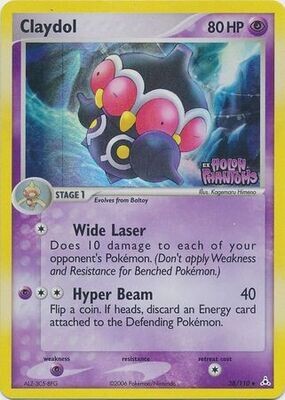Claydol - 38/110 - Uncommon Reverse Holo
Ex Holon Phantoms Reverse Holo Singles