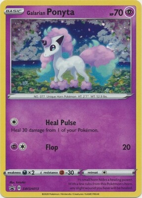 Galarian Ponyta - SWSH013 - Promo
Pokemon Sword &amp; Shield Promos