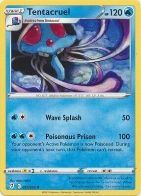 Tentacruel - 027/203 - Uncommon
Sword &amp; Shield: Evolving Skies Singles