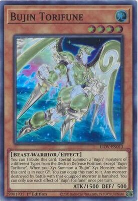 Bujin Torifune - LIOV-EN013 - Super Rare 1st Edition Lightning Overdrive: LIOV 1st Edition Singles