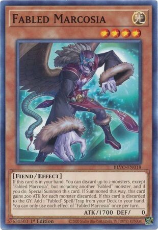 Fabled Marcosia - BLVO-EN018 - Common 1st Edition Blazing Vortex 1st Edition Singles (espanol)