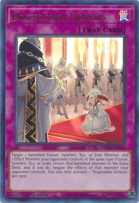 Dogmatika Genesis - MP22-EN039 - Ultra Rare 1st Edition 2022 Mega-Tin: Pharaoh&#39;s Gods 1st Edition Singles