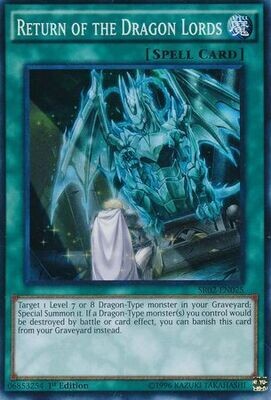 SJ Return of the Dragon Lords - SR02-EN025 - Super Rare 1st Edition
Structure Deck: Rise of the True Dragons 1st Edition Singles