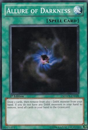Allure of Darkness - SDMA-EN028 - Common 1st Edition
Structure Deck: Marik 1st Edition Singles