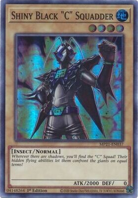 Shiny Black C&quot; Squadder&quot; - MP21-EN037 - Super Rare 1st Edition 2021 Mega-Tin: Ancient Battles 1st Edition Singles