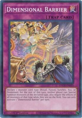 Dimensional Barrier - SDCH-EN035 - Common 1st Edition Spirit Charmers [SDCH] 1st Edition Singles