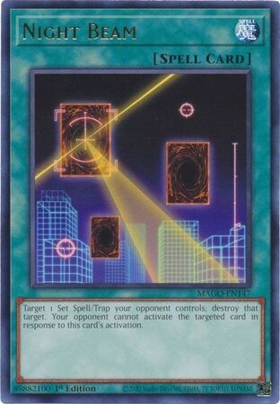 Night Beam - MAGO-EN147 - Rare 1st Edition Maximum Gold 1st Edition Singles