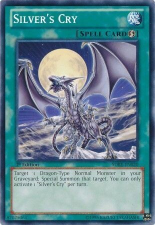 Silver&#39;s Cry - SDBE-EN020 - Common 1st Edition
Saga of Blue-Eyes White Dragon 1st Edition Singles (Espanol)