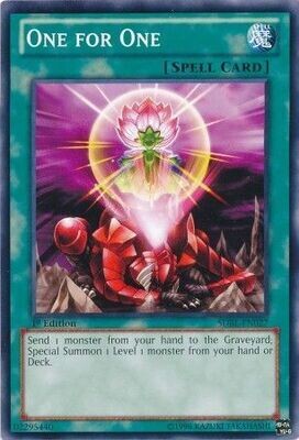 One for One - SDBE-EN027 - Common 1st Edition Saga of Blue-Eyes White Dragon 1st Edition Singles