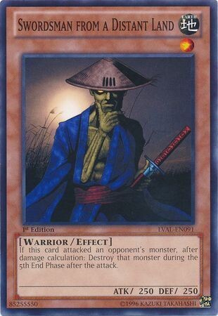 Swordsman from a Distant Land - LVAL-EN091 - Common 1st Edition Legacy of the Valiant 1st Edition Singles (español)