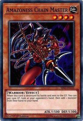 Amazoness Chain Master - SS02-ENC05 - Common 1st Edition
Speed Duel Starter Decks: Duelists of Tomorrow Singles