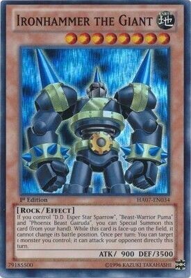 SH Ironhammer the Giant - HA07-EN034 - Super Rare 1st Edition Hidden Arsenal 7: Knight of Stars 1st Edition Singles