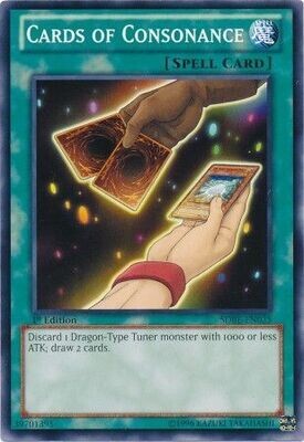 Cards of Consonance - SDBE-EN025 - Common 1st Edition
Saga of Blue-Eyes White Dragon 1st Edition Singles
