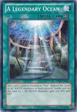A Legendary Ocean - SDRE-EN024 - Common 1st Edition Structure Deck: Realm of the Sea Emperor 1st Edition Singles