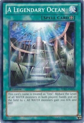 A Legendary Ocean - SDRE-EN024 - Common 1st Edition Structure Deck: Realm of the Sea Emperor 1st Edition Singles