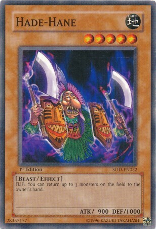 Hade-Hane - SOD-EN032 - Common 1st Edition Soul of the Duelist [SOD] 1st Edition Singles