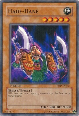 Hade-Hane - SOD-EN032 - Common 1st Edition Soul of the Duelist [SOD] 1st Edition Singles